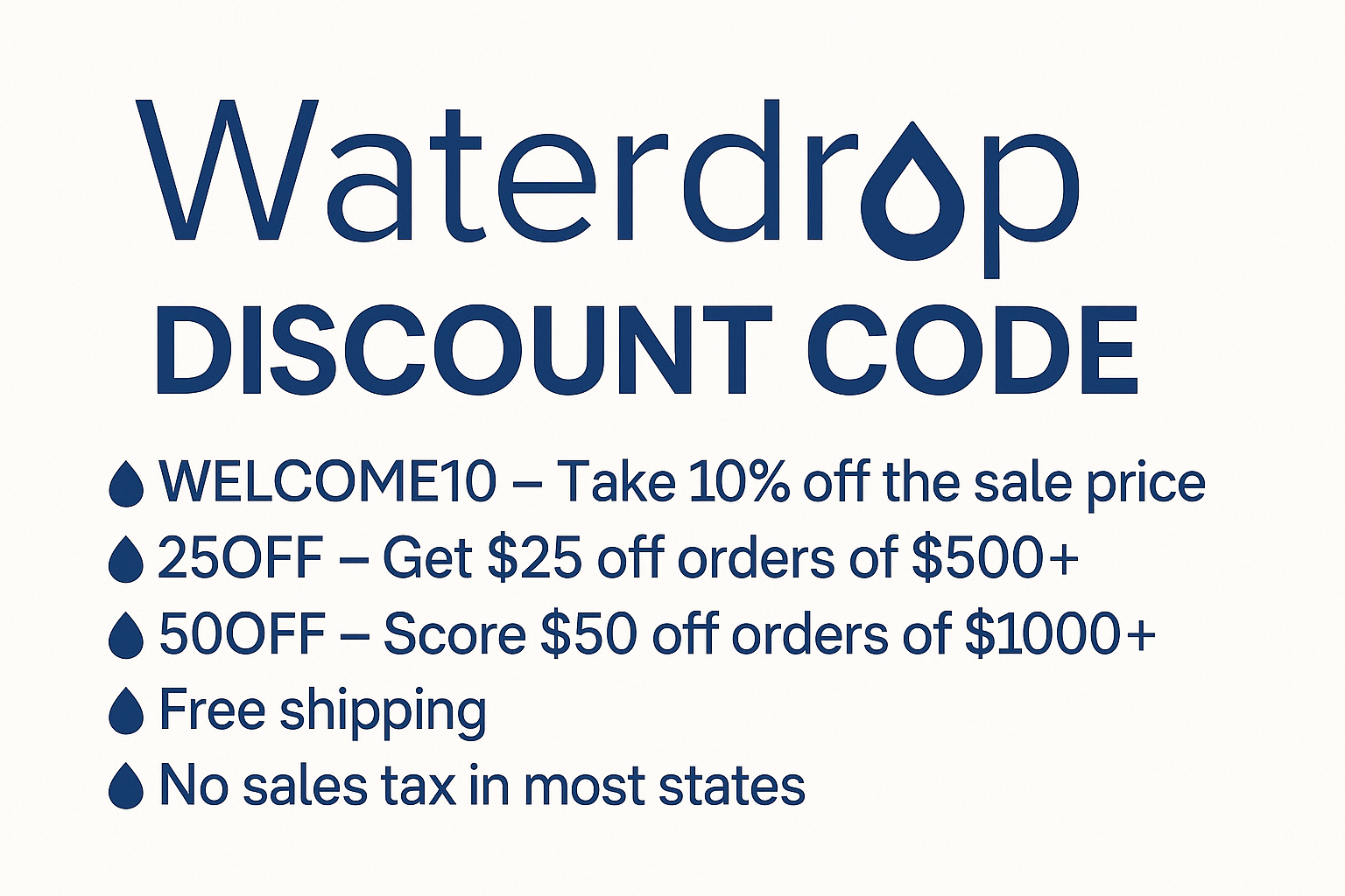 Waterdrop Coupon