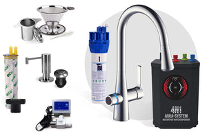 4N1 Instant Hot Water Dispenser and Filtration System-FL1000 with FREE Leak Detector - Plus