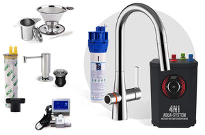 4N1 Instant Hot Water Dispenser and Filtration System-FL1000 with FREE Leak Detector - Plus