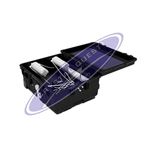 reverse osmosis system portable with top open showing filter housing