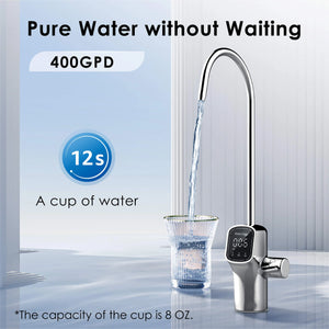 Waterdrop G3 RO System Combo Sets, with Smart Display Faucet 400GPD