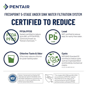 freshpoint 5 stage under sink water filtration system