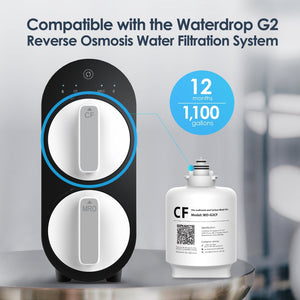 Replacement Filter for Waterdrop G2P600 - 12 Month Lifespan
