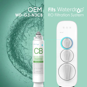 Replacement Filter for Waterdrop WD-G3 - 12 Month Lifespan - Aqua Home Supply - WD-G3P800-N3CB