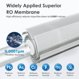 Replacement Filter for Waterdrop WD-G3 - 24 Month Lifespan - WD-G3P800-N2RO Superior RO Membrane