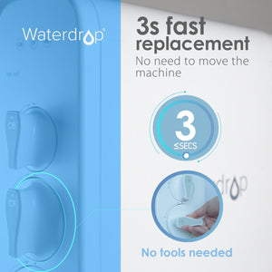 Replacement Filter for Waterdrop WD-G3 - 6 Month Lifespan - WD-G3-N1CF- 3s fast replacement features