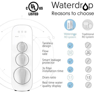 Waterdrop G3 Under Sink RO System - Aqua Home Supply - WD-G3-W