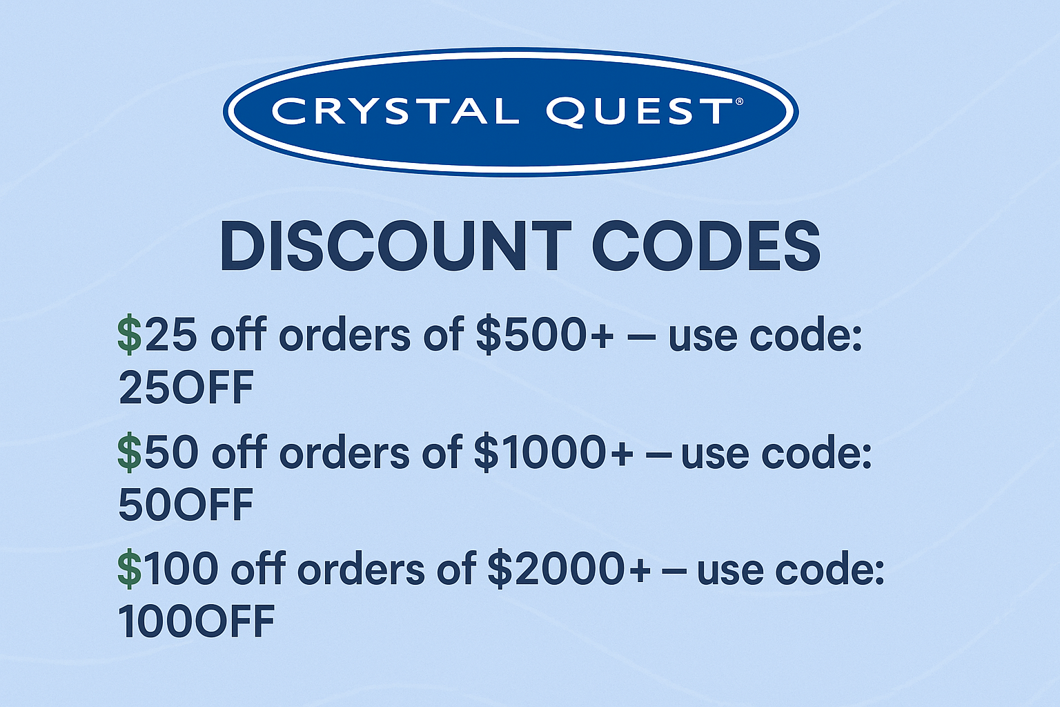 Crystal Quest Discount Code Save 10% + Up to $150 Off Crystal Quest Discount Code Save 10% + Up to $150 Off