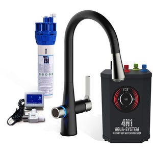 instant hot water system with black faucet 