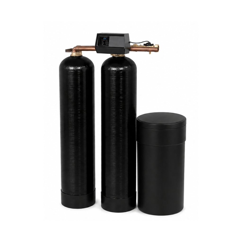 Fleck 9500 Twin Alternating Water Softener Front View