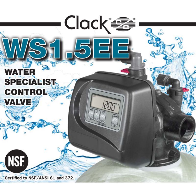 Commercial Clack WS 1.5 EE Water Specialist softener with programmable control head