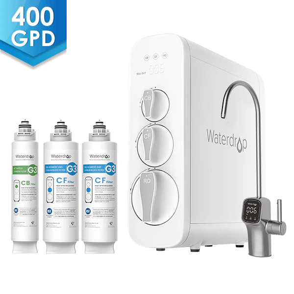 Waterdrop G3 RO System Combo Sets, with Smart Display Faucet 