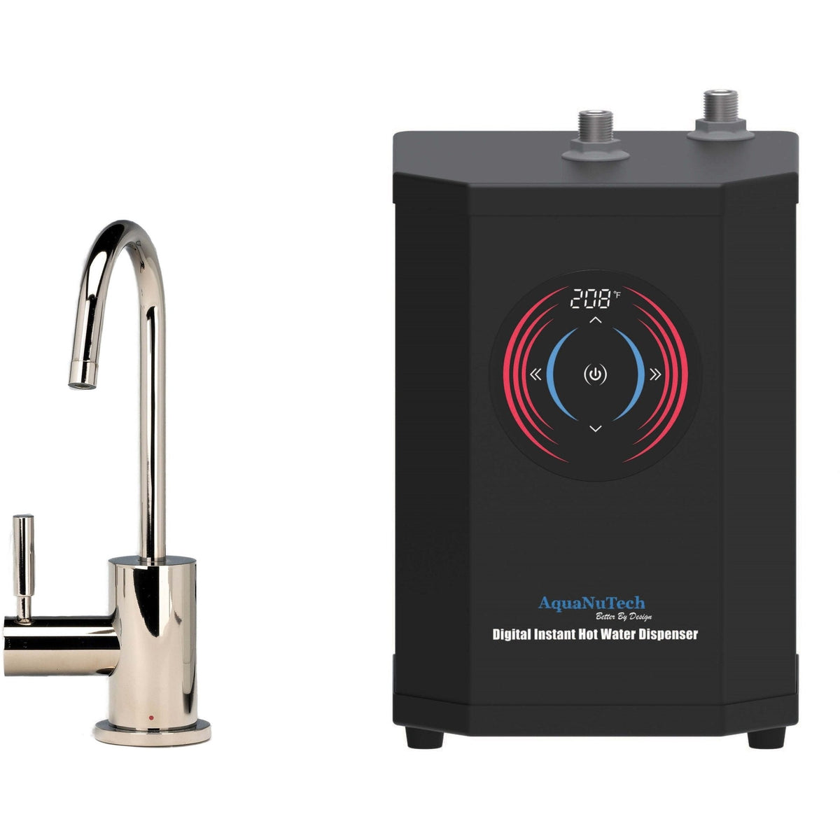 C-Spout Instant Hot Water Bundle polished nickel