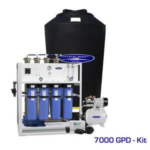Commercial Mid-Flow Reverse Osmosis System with pump kit and tank