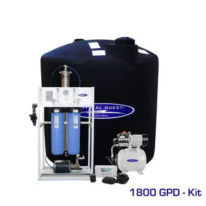 commercial ro system with pressure pump