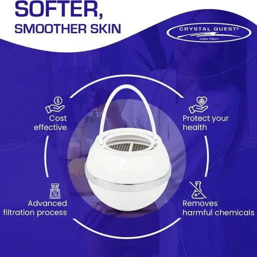 Crystal Quest Bath Ball Filter for softer smoother skin