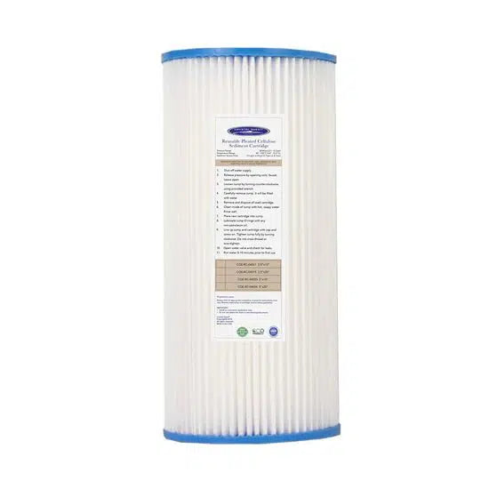 Crystal Quest Pleated Cellulose Sediment Cartridge - Aqua Home Supply - CQE-RC-04033