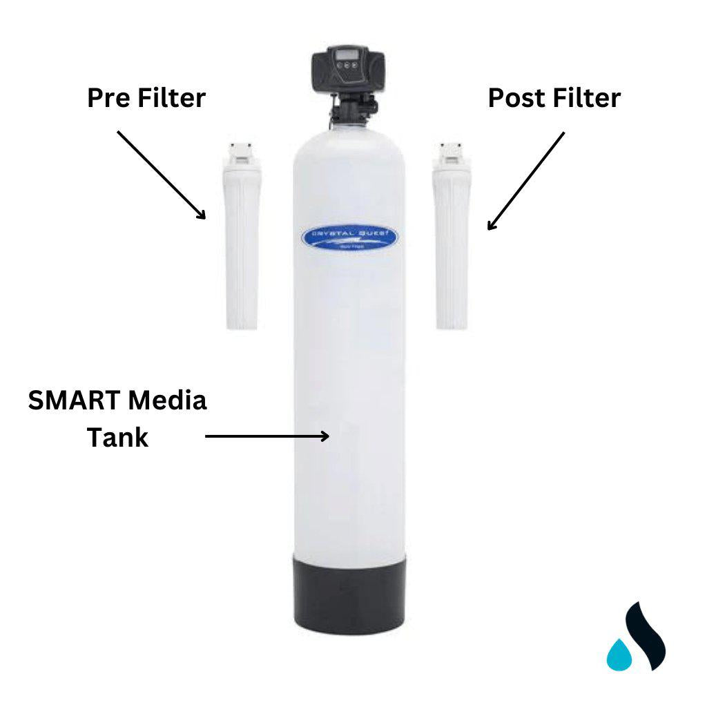Crystal Quest SMART Whole House Water Filter (9-13 GPM) - Aqua Home Supply - CQE-WH-01120