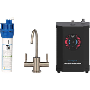 Instant Hot Filtration Faucet Bundle - Aqua Home Supply - HTF-HC2400-BN