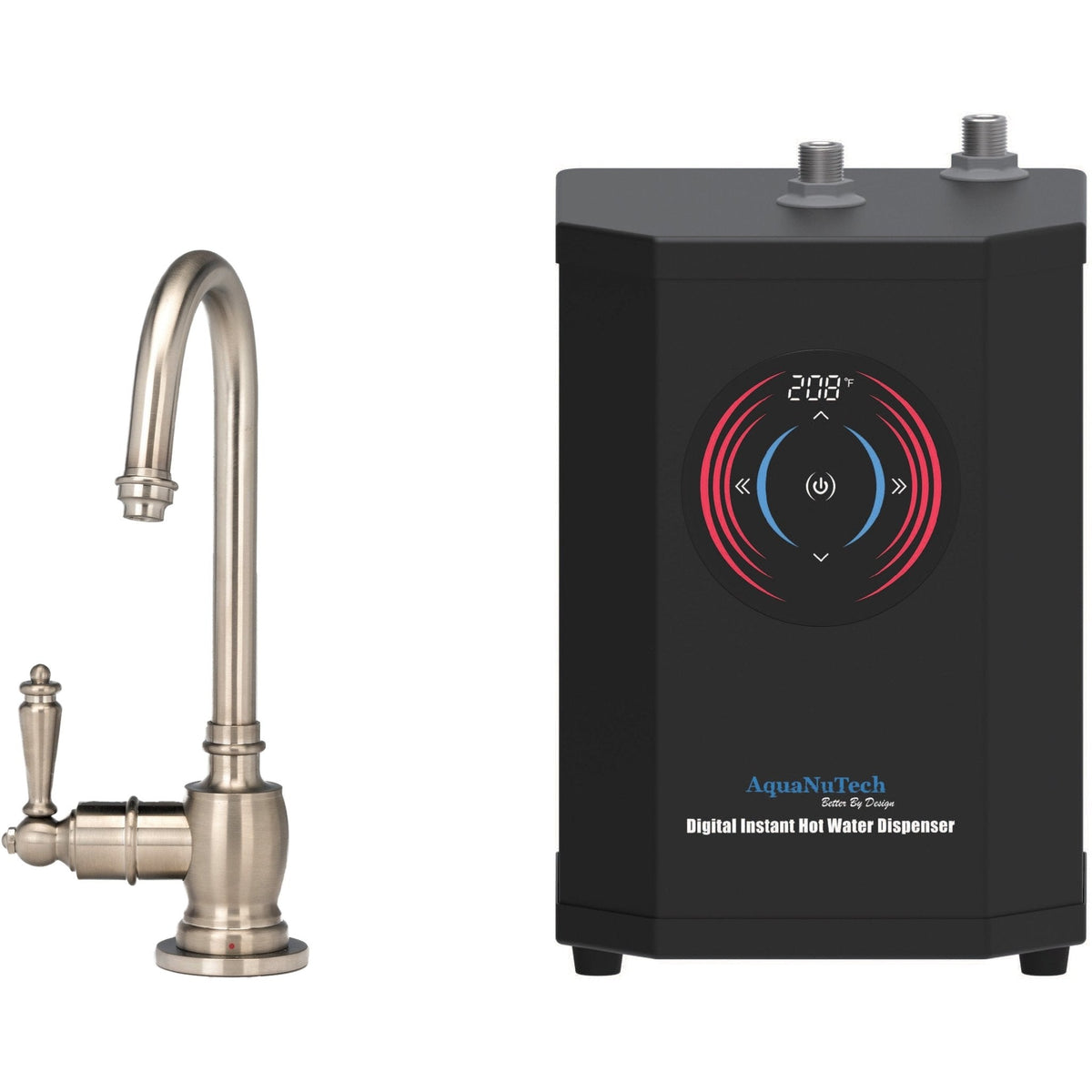 Instant Hot Water Dispenser C-Spout Faucet Bundle - Aqua Home Supply - HT-H2200-BN