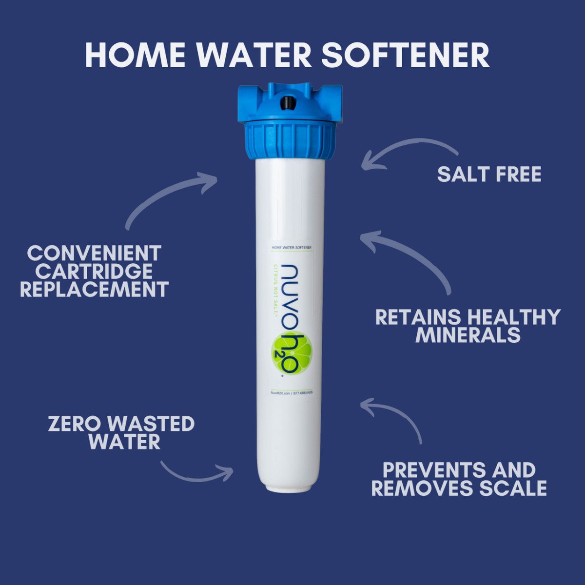 NuvoH2O Home Water Softener System - Aqua Home Supply - 12001