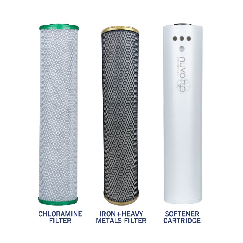 NuvoH2O Manor Trio System - Iron + Chloramine Replacement Cartridges - Aqua Home Supply - 711254