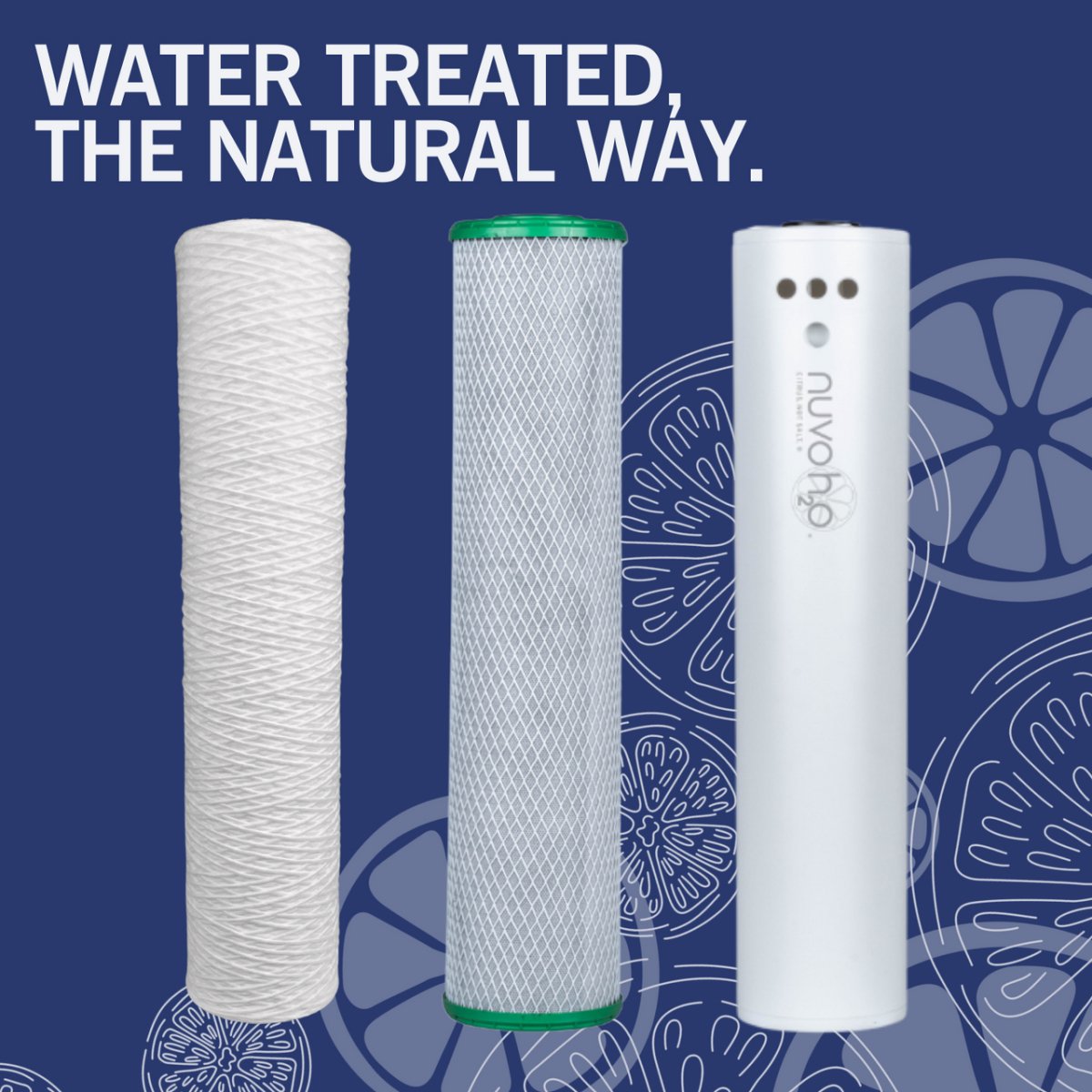 NuvoH2O Manor Trio System - Sediment + Chloramine Replacement Cartridges - Aqua Home Supply - 711252