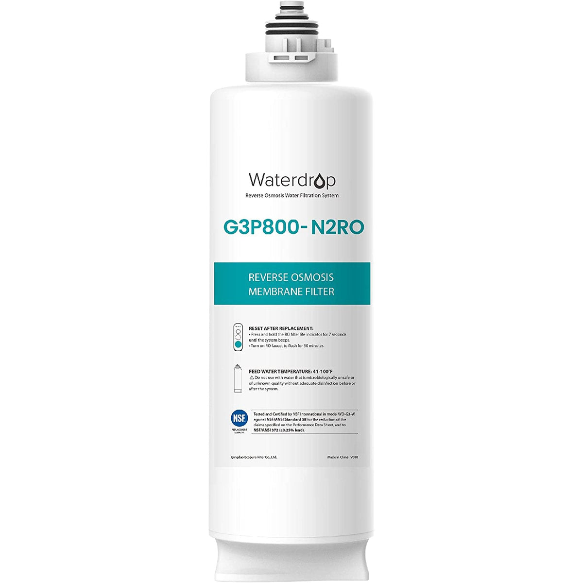 Replacement Filter for Waterdrop WD-G3 - 24 Month Lifespan - Aqua Home Supply - WD-G3P800-N2RO